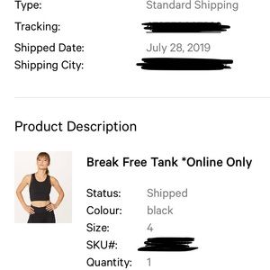 Lululemon Break Free Tank